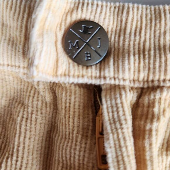 My brother john kids unisex pastel yellow corduroy ribbed shorts sz 5 vintage st - Picture 3 of 7